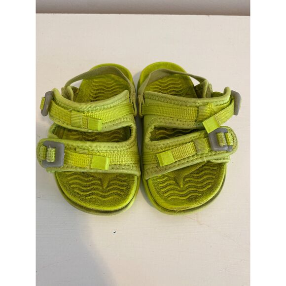 Native Other - Native Davis Chartreuse Green 2 Strap Sandals with Back Strap Toddler C7